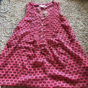 Pink Floral Maternity Tank